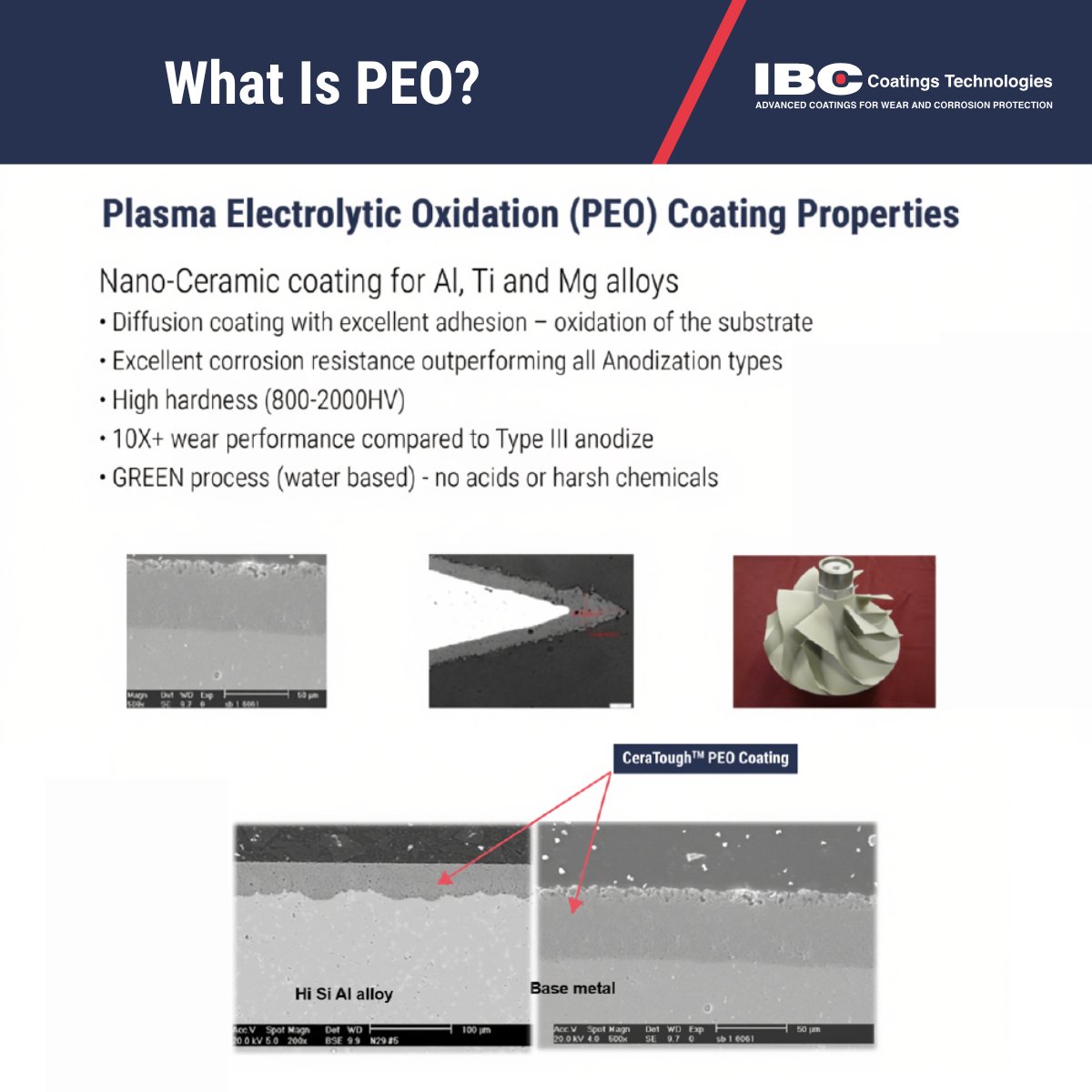 IBCCoatings's tweet photo. What is PEO?
Plasma Electrolytic Oxidation (PEO) creates a ceramic-like surface on lightweight metals, improving wear resistance and corrosion protection without adding significant weight.
🔗 https://t.co/ChToTtPU78
#PEO #MaterialsEngineering #CorrosionProtection https://t.co/8MD9SZQTJs