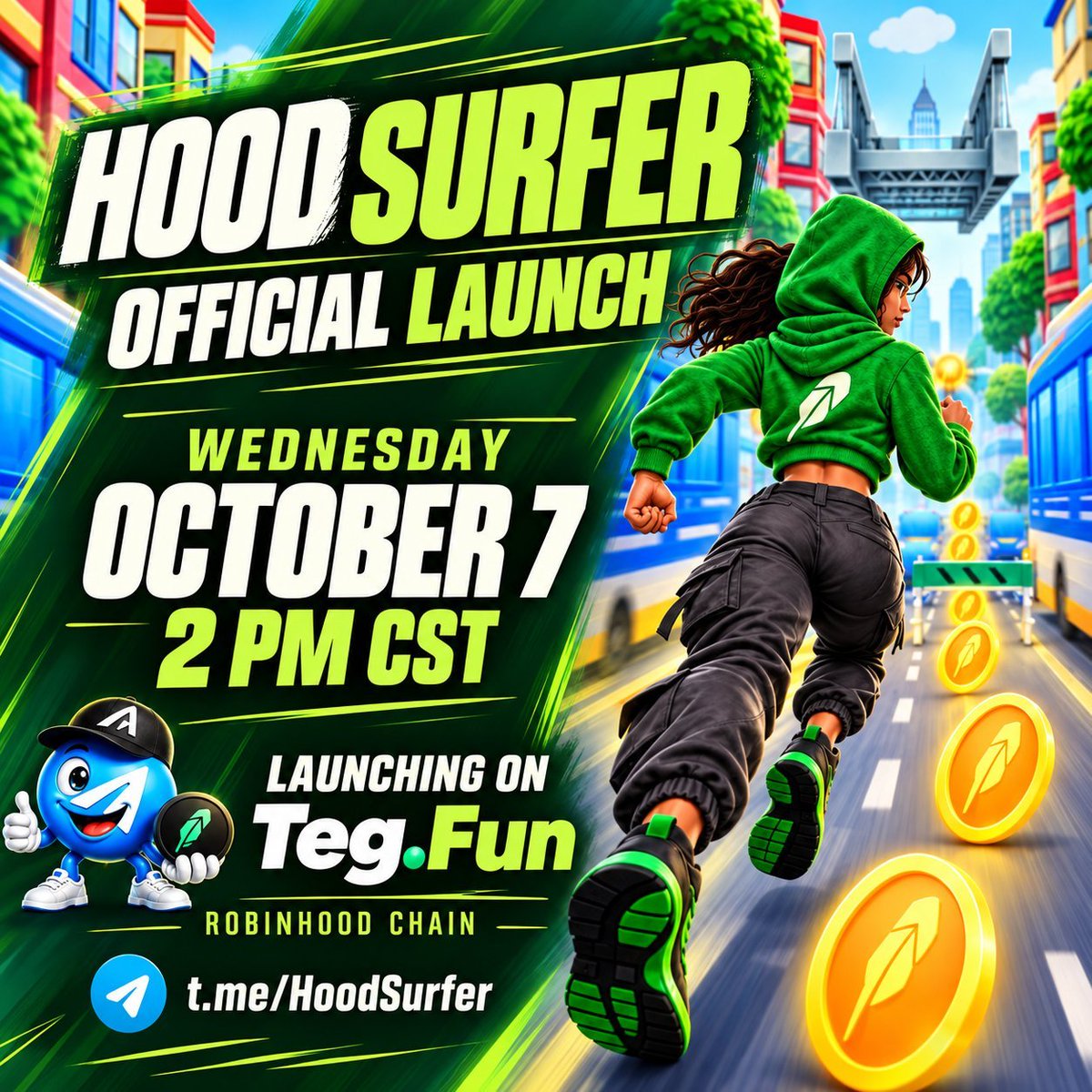 teddy27601's tweet photo. @cryptorover Tomorrow is the day 👀

Hood Surfer officially launches and I’m looking forward to seeing the game get in front of more people.

I already know I’ll be saying “one more run” way too many times 😂🏃💨

Let’s see what launch day brings 
@HoodSurfer https://t.co/wKyC3XiW7V