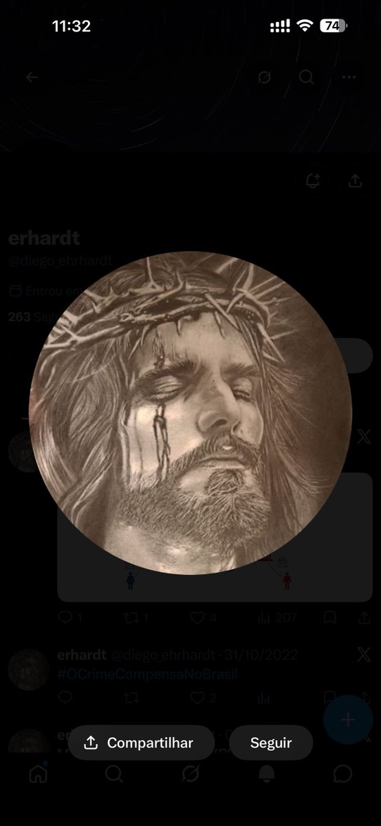 Isaqueluizsilva's tweet photo. @diego_ehrhardt @MeninRibeiro Tu não tem vergonha nessa tua cara não? Além de se esconder em perfil fake, usa a imagem de Cristo, se existe inferno, tu devia ser o primeiro a entrar https://t.co/UFkkdInN9q