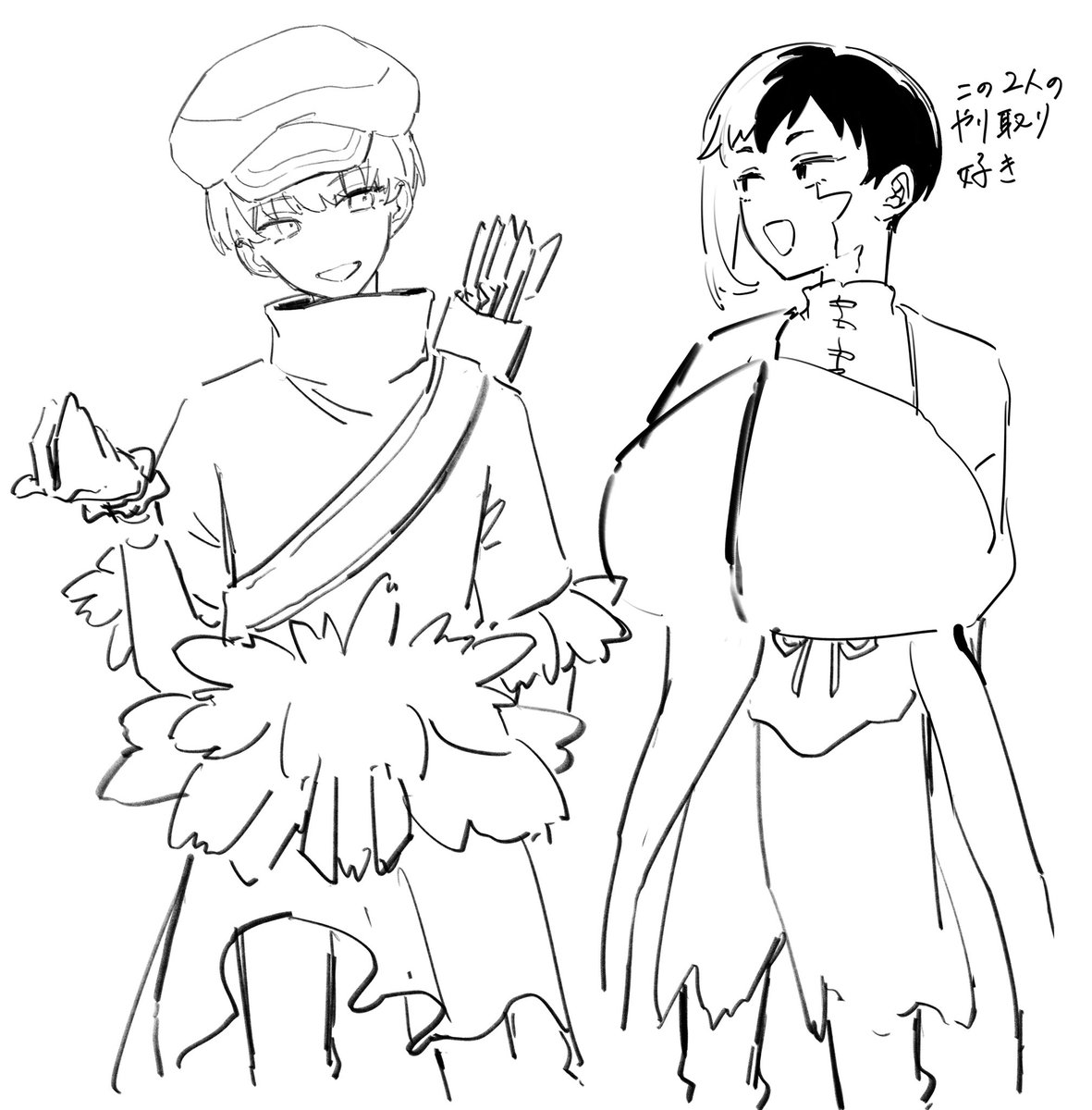 Shi_88_'s tweet photo. ゲンと羽京 https://t.co/LUCX25ni4E