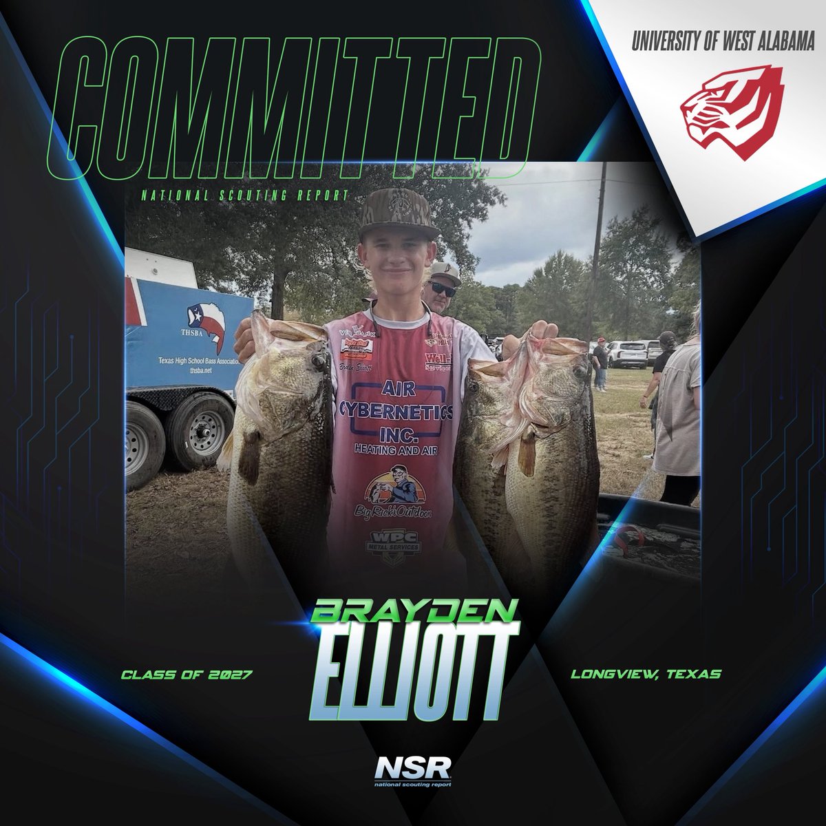 nsrnow's tweet photo. 🚨#CommitmentAlert🚨
Congrats to #NSRfishing 2027 grad Brayden Elliot for committing to University of West Alabama!💪🎣
👤 Coach Larry Perrin
#NSRcommit
#NSRBraydenElliot
#NSRcommit collegerecruiting success teamwork nsrathlete sports goals
motivation collegeathlete nsrnow committed