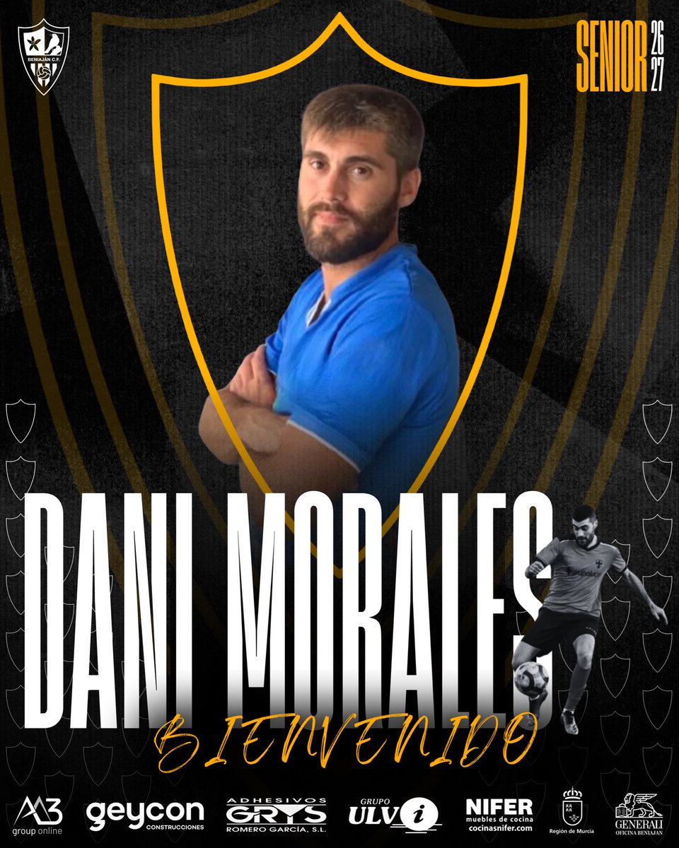 BeniajanCf's tweet photo. //DANI MORALES//

Dani es nuestro nuevo delantero 🔫🤩

Fue pieza importante durante las últimas temporadas en Preferente y Tercera, y que llega para aportar gol, experiencia y mucho trabajo ayudarnos a conseguir nuestros objetivos 🙌🏻

BIENVENIDO DE NUEVO DANI 💛🖤

@Nacional10x https://t.co/TC0DV6puDU