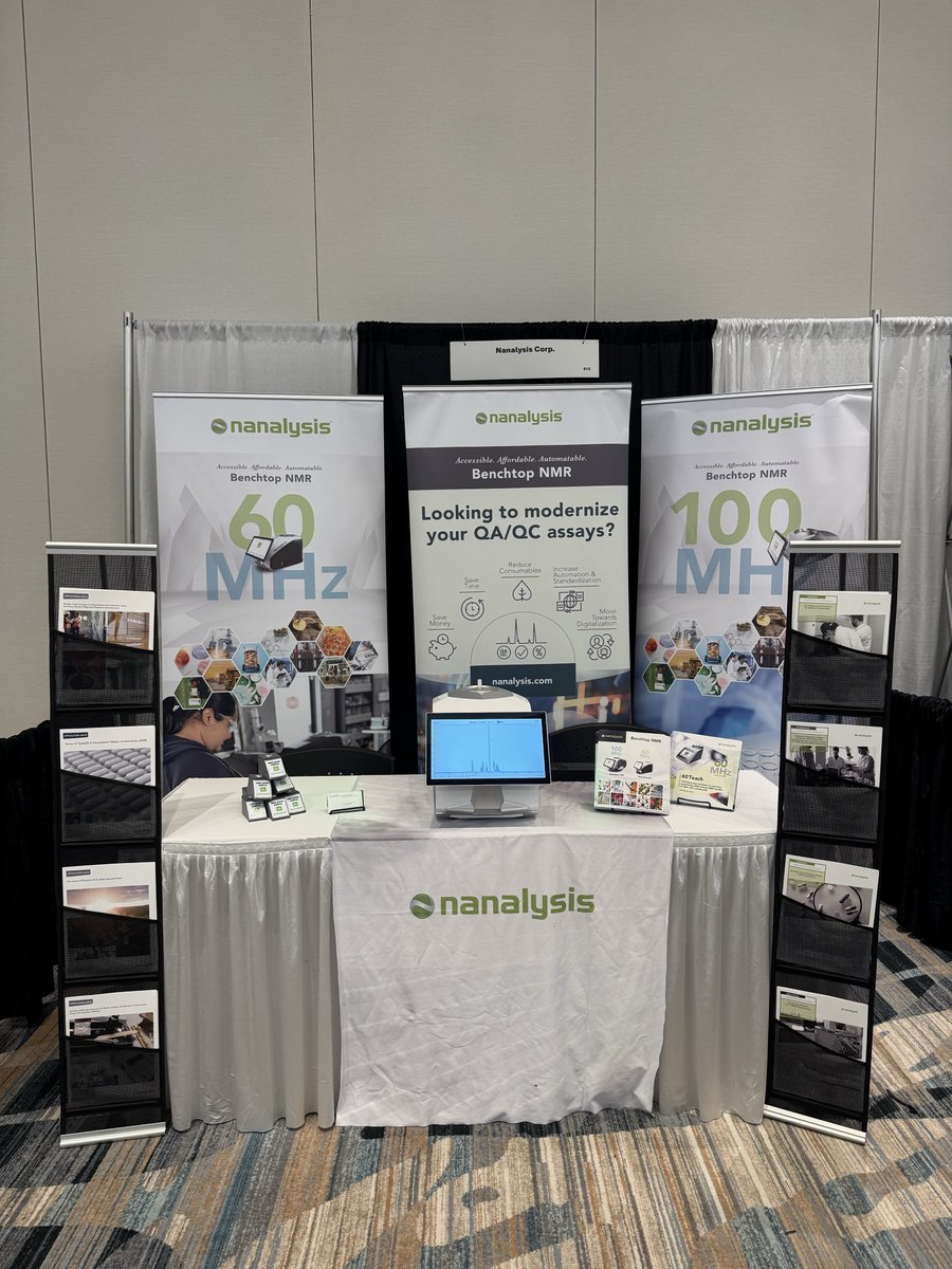 Nanalysis's tweet photo. We’re exhibiting at the Polyurethanes Technical Conference in Orlando, Oct 5–7! Visit @Nanalysis to explore #benchtopNMR for raw material QC, including rapid hydroxyl value determination. Let’s talk about your application!

#Polyurethanes https://t.co/b6Kra35LCX