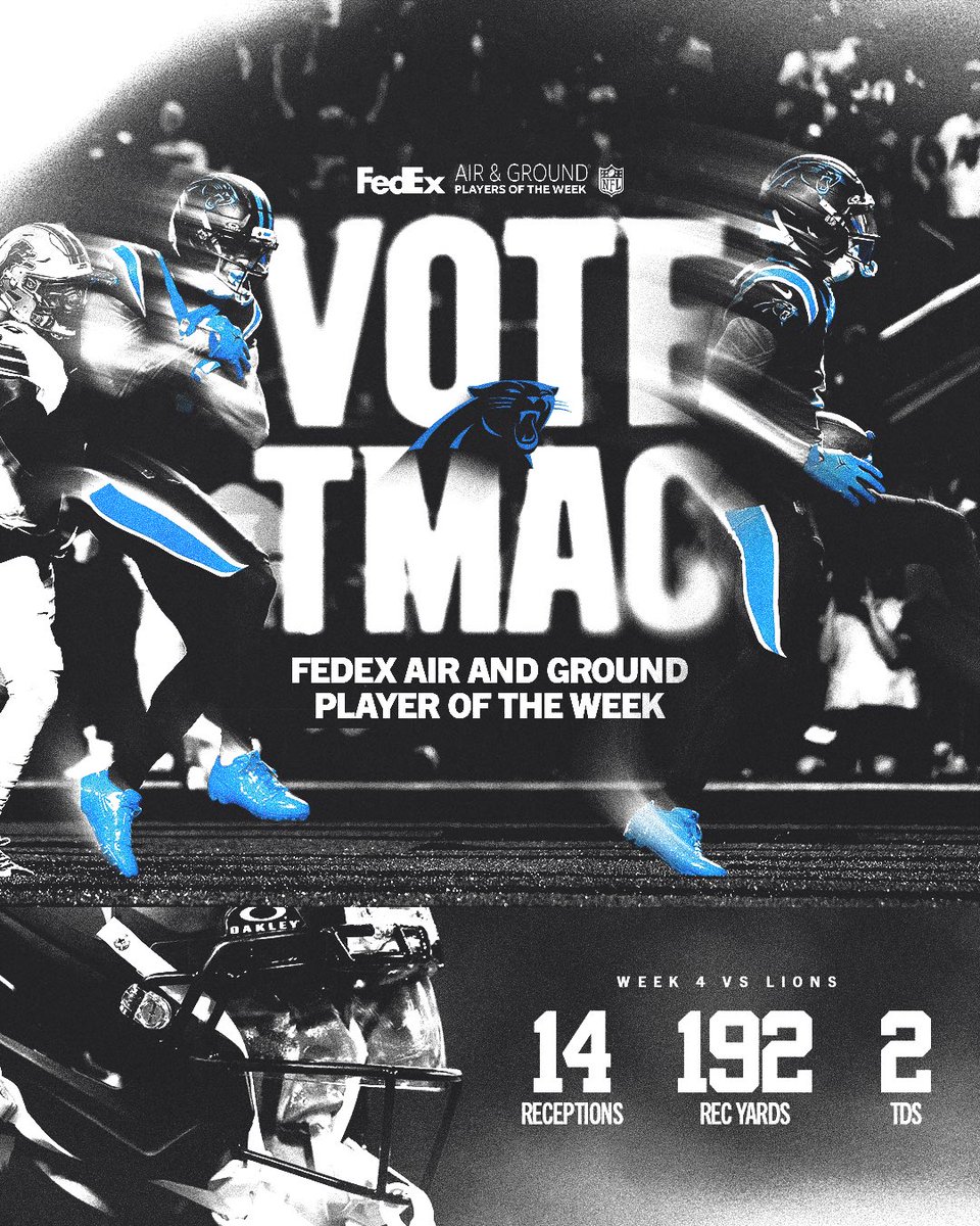 Panthers's tweet photo. Vote TMac for FedEx Air &amp; Ground Player of the Week! 

Vote here: https://t.co/10TSGE4qiJ https://t.co/43SS2ZuCzO