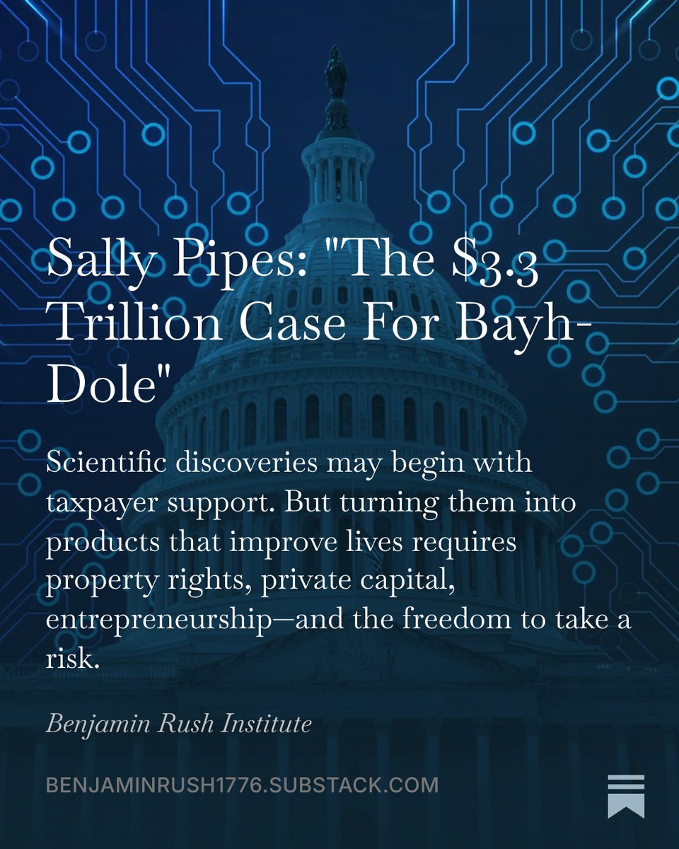 BenjaminRushX's tweet photo. "Federal funding can help generate a discovery. It cannot guarantee that anyone will invest the time, money, and expertise required to develop it."
- BRI Founder &amp; Chair @sallypipes

Read her latest here:
https://t.co/lOLlNmzfeK

#innovation #medicine #health #congress https://t.co/k3TSjBHum4