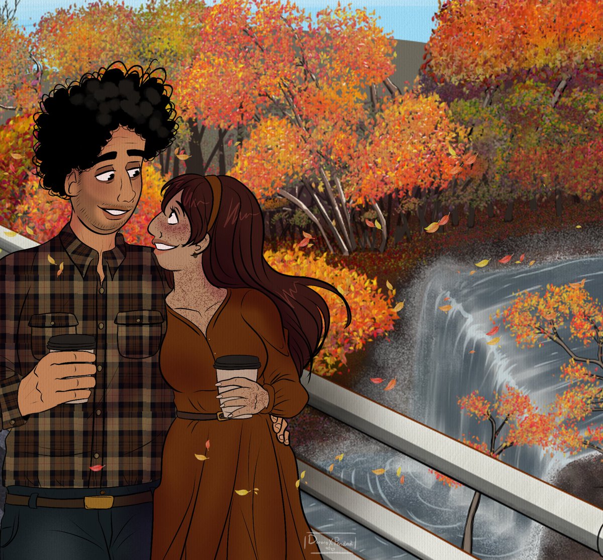 DPenana's tweet photo. Doing a Hectober event in our discord group and I'm finally sharing some art I got done for a few prompts 💖 more shall come down the line!

Fall Date 🧡🍂

#dateeverythinggame #dateeverythinghector #hectorvalentinoairnestocondicionado #originalcharacter #ocxcanon https://t.co/RQAPGuad7m