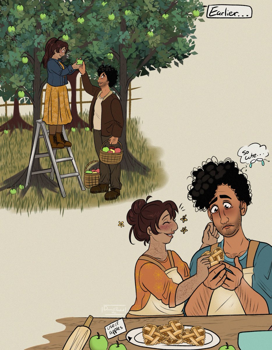 DPenana's tweet photo. Orchard + Baking 🍎🍏🥧

#dateeverythinggame #dateeverythinghector #hectorvalentinoairnestocondicionado #originalcharacter #ocxcanon https://t.co/WRCZvPXGsq