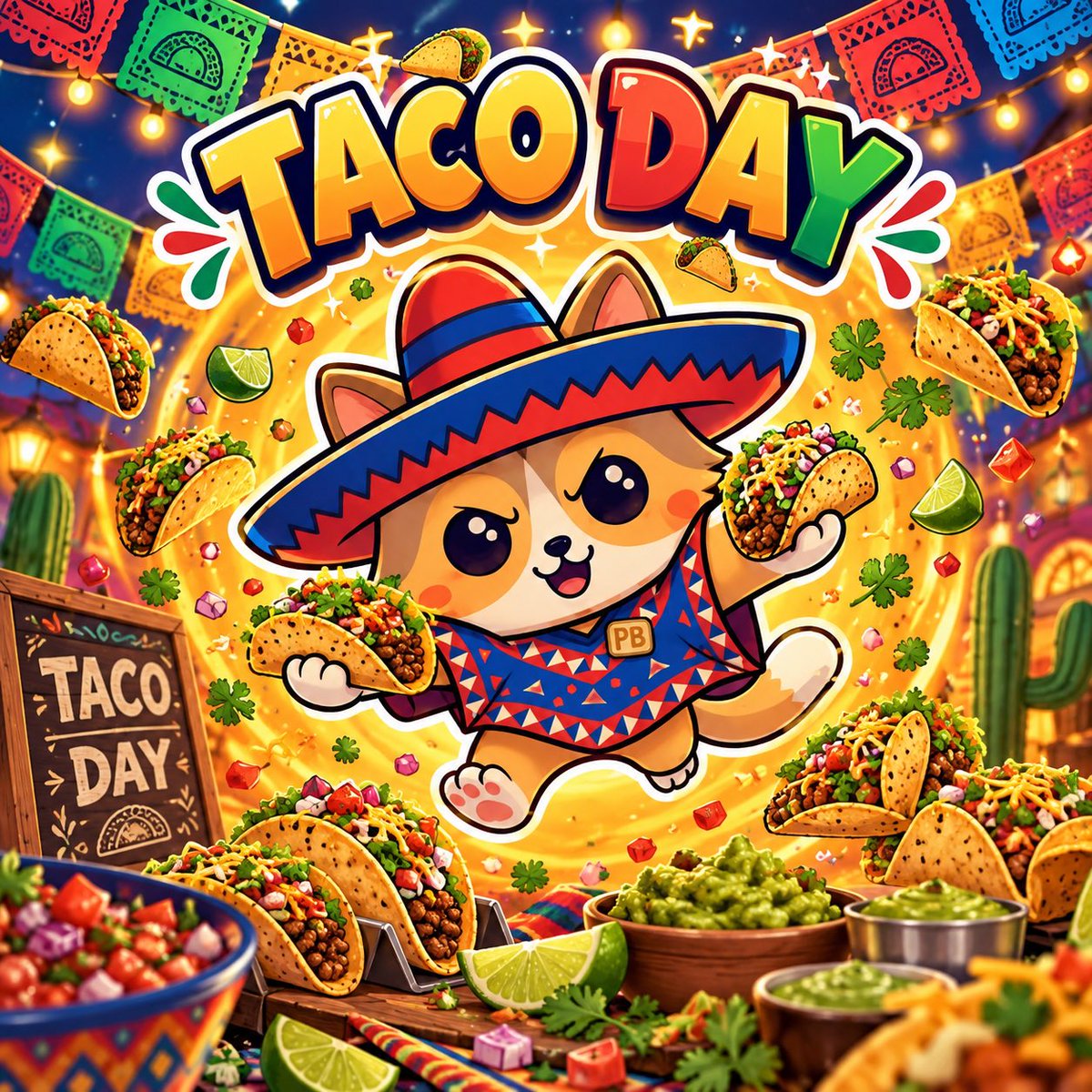 ponchoBASE's tweet photo. GM 🌮

Did you know it’s National Taco Day!

On a Tuesday 🤯 https://t.co/BF90ArLqFG