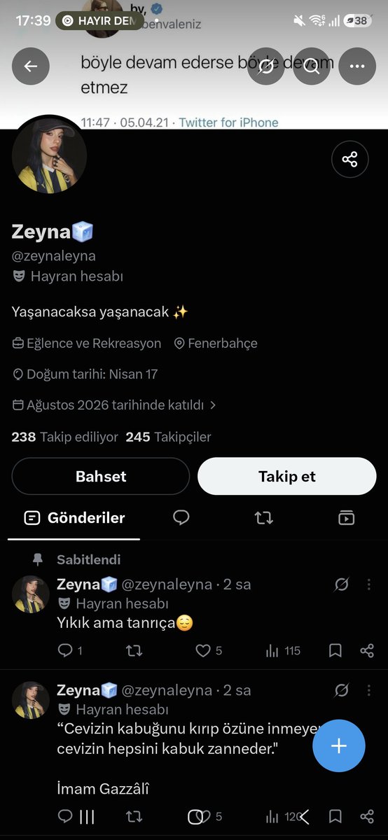 MERTHOLDINGG23's tweet photo. @zeynaleyna @EllCazadorFB Yine kötü millet laf edince değiştiriyorsan kendine ait bi fikrin yok bence https://t.co/ODvBPw6CO4