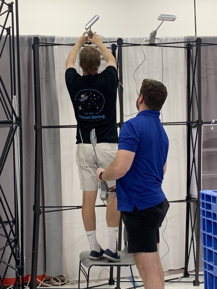 VulcanSpring's tweet photo. Will and Blake are putting the finishing touches on the Vulcan Spring booth, and we’re almost ready for NACS 2026!

📍 Las Vegas
📅 October 7–9
📌 Booth C3488

#NACS2026 #LetsTalkSprings #VulcanSpring #RetailDisplays #RetailInnovation https://t.co/rB9RCQDOKf