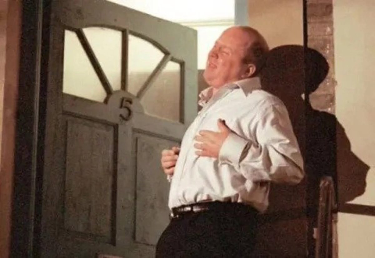 theawayfans's tweet photo. In 2001, the BBC got Barcelona, Liverpool and UEFA to delay a UEFA Cup semi-final by 15 minutes so viewers could find out who shot Phil Mitchell in EastEnders. 

Nearly 20 million people watched the reveal before switching over to the Nou Camp.

Peak British television. https://t.co/Q8db7MBMgK