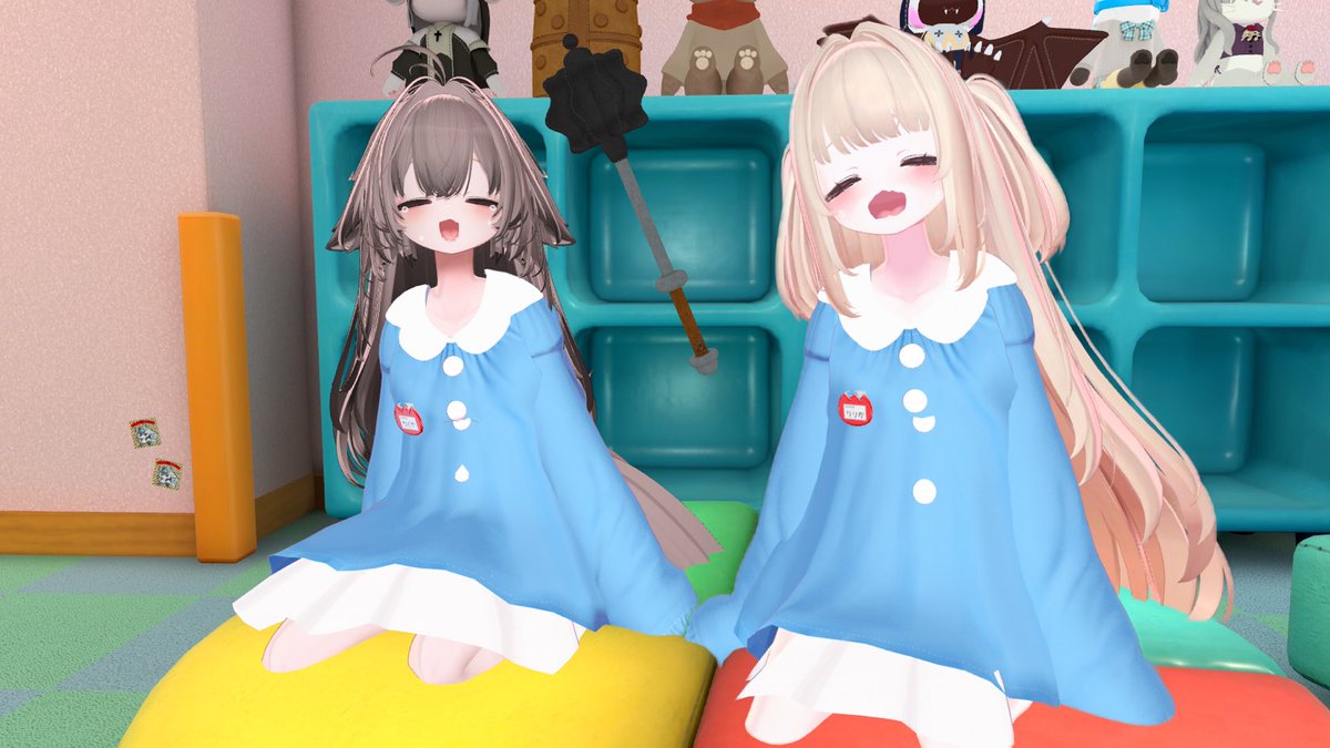 haganeno_VRC's tweet photo. 変な棒で叩いたら泣いちゃったから自分も泣いちゃうりりかちゃん https://t.co/GrwFG6aShk