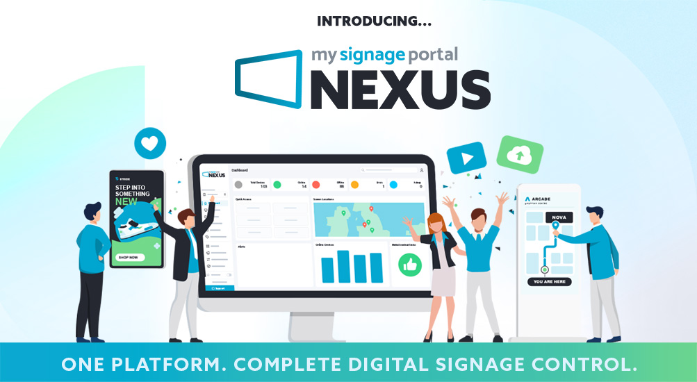 AllseeTech's tweet photo. Meet Nexus - the new generation of My Signage Portal! 🚀

A Unified Management Platform, bringing together powerful #digitalsignage content and device management.

🎨New Layout Designer
 📅Innovative Nexus Tags
 📊Improved dashboard
💪Powerful Nexus Apps

https://t.co/C9wDWBHZYs https://t.co/cF9iE1CYmN