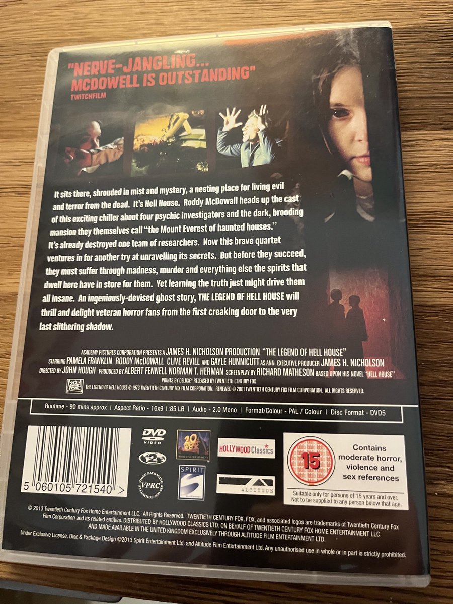 arogershorror's tweet photo. The back of my copy in case it helps. https://t.co/dGJNyo4inT