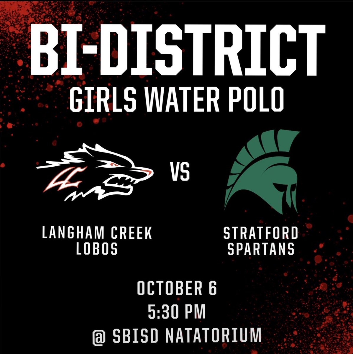 LanghamHoops's tweet photo. Good luck to both our boys and girls Water Polo teams. Beat Stratford! #Packpride #Playoffs https://t.co/NvmBDYJYTT