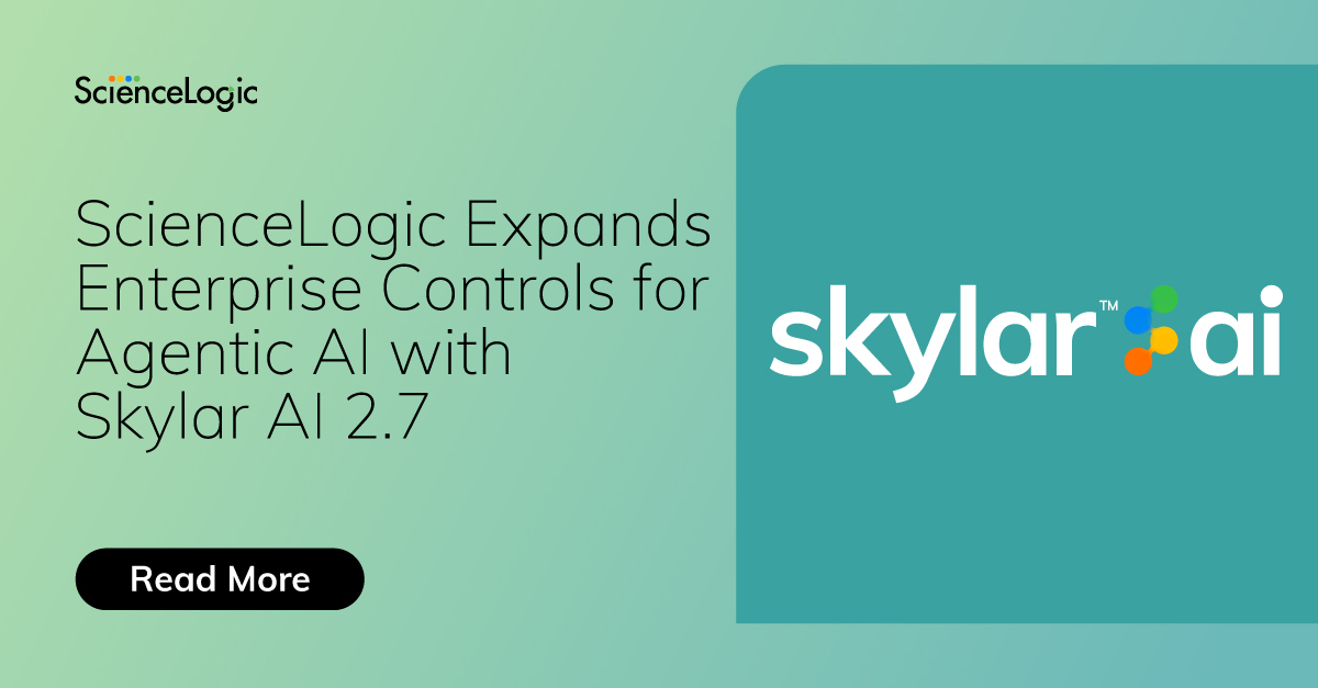 ScienceLogic's tweet photo. Skylar AI 2.7 is here! Today at #NexusLive2026, CPO Michael Nappi introduced the latest release of Skylar AI, bringing new safeguards, greater visibility, and more granular controls to help teams scale agentic AI across enterprise IT.

🔗 Learn more: https://t.co/iaXTjvU6c9 https://t.co/rln6Iufw2P