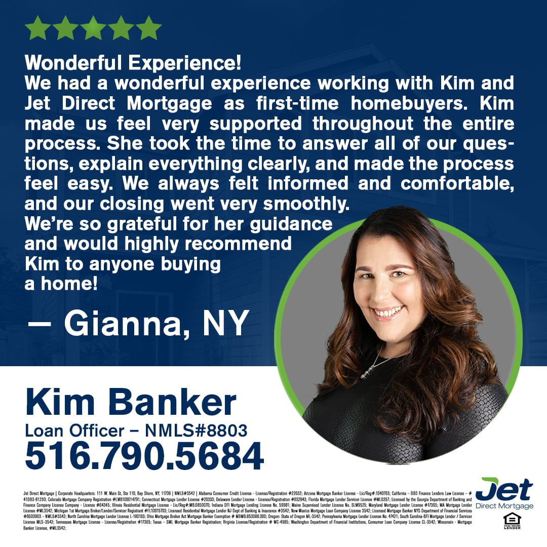 JetDirectLender's tweet photo. Congratulations to Gianna on her new home, and a big shoutout to Kim Banker for making the mortgage process clear, comfortable, and smooth from start to finish! Ready to start your own homebuying journey? https://t.co/YBaXlLnZMR
 #FirstTimeHomebuyer #HomeSweetHome https://t.co/9hALftUae7
