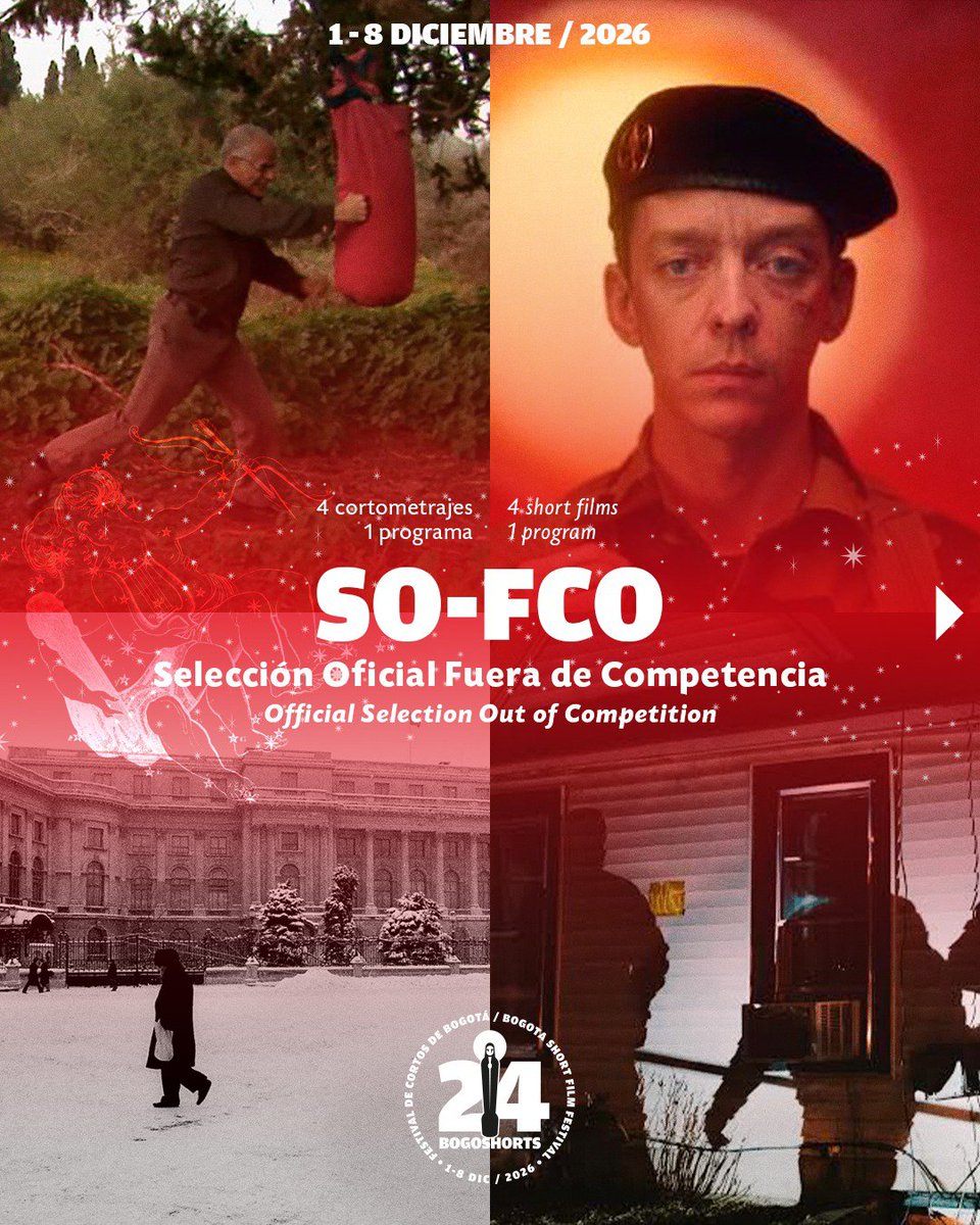 bogoshorts's tweet photo. 🎬 Selección Oficial - Fuera de Competencia 🙌🏽

Cuatro obras de realizadores fundamentales del cine contemporáneo que utilizan su mirada para intervenir sobre algunas de las tensiones más urgentes de nuestro tiempo: vigilancia, memoria, resistencia, migración y la guerra. https://t.co/zHcbLVIawO