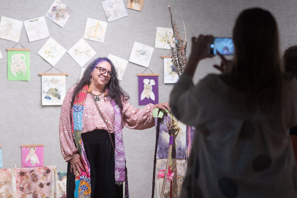 ButlerCC's tweet photo. So much support for our art students, past and present. 💜🎨⁠
⁠
We loved seeing so many people come out for the Alumni Art Reception and hearing from the 12 alumni artists who were able to join us. They shared a little about their time at Butler, their experiences after graduation and where their creative work has taken them since.⁠
⁠
The exhibit features work from 19 Butler alumni artists as part of our Centennial celebration, and you can still see it through Oct. 26!⁠
⁠
📍 E.B. White Gallery, 700 Building, El Dorado Campus⁠
🕙 Monday–Friday, 10 am–4 pm⁠
🎨 Exhibit runs through Oct. 26

Check out the full photo gallery from the reception here: https://t.co/ZAi8RyXrZ3