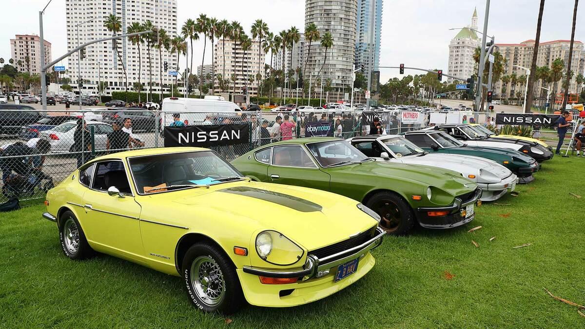 Lady330Boss's tweet photo. JDM classics are becoming collector gold. The 21st Japanese Classic Car Show in Long Beach featured nearly 500 cars and motorcycles.From Toyota to Nissan, Japanese classics are gaining serious collector https://t.co/4sb0d99ebJ or Toyota 2000GT? #ClassicCars #JDM #Toyota2000GT https://t.co/j9ah25PmNI