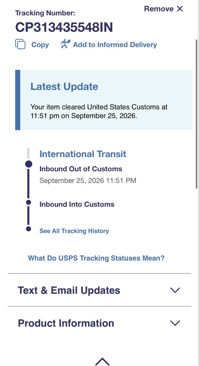 gsharm_'s tweet photo. @USPSHelp My package has been stuck for weeks now. Can someone please help me 🙏🏻 https://t.co/1RgyvVgXxq