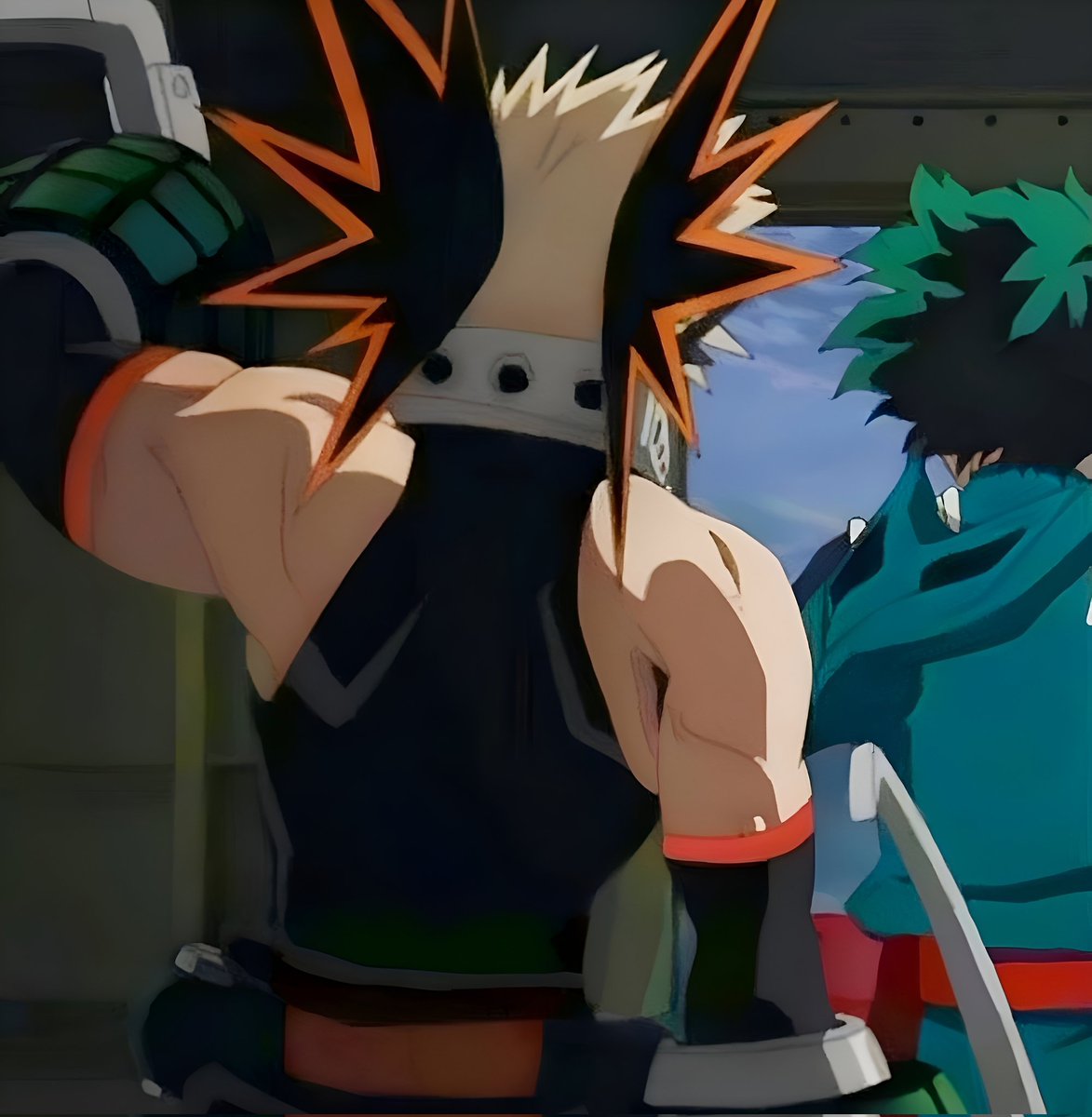 Sushiivll's tweet photo. Me sigue dando risa la expresión de Rody Soul al ver la espalda de Katsuki, Literal andaba de ojo alegre jdkfjshd
Si la vida te da la espalda que se la de Katsuki Bakugo¿ https://t.co/TlPsOex2Ts