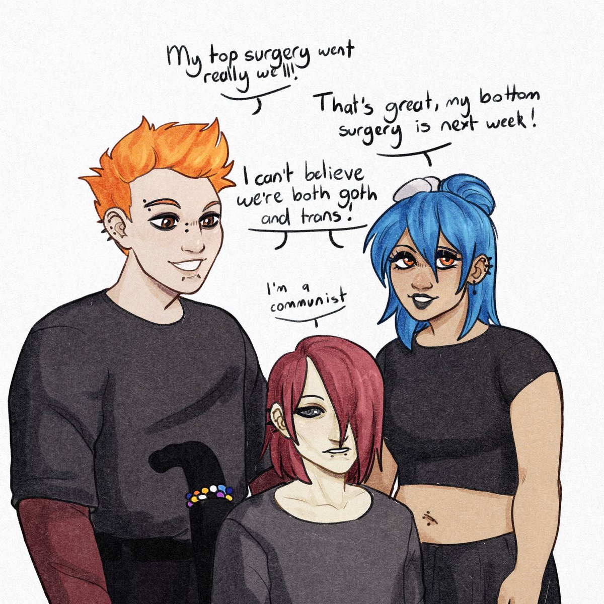 gorefemme69's tweet photo. #inkatsuki2026 modern au!! ive been wanting to draw this for a million years  dfgds https://t.co/y7L3GohDuS
