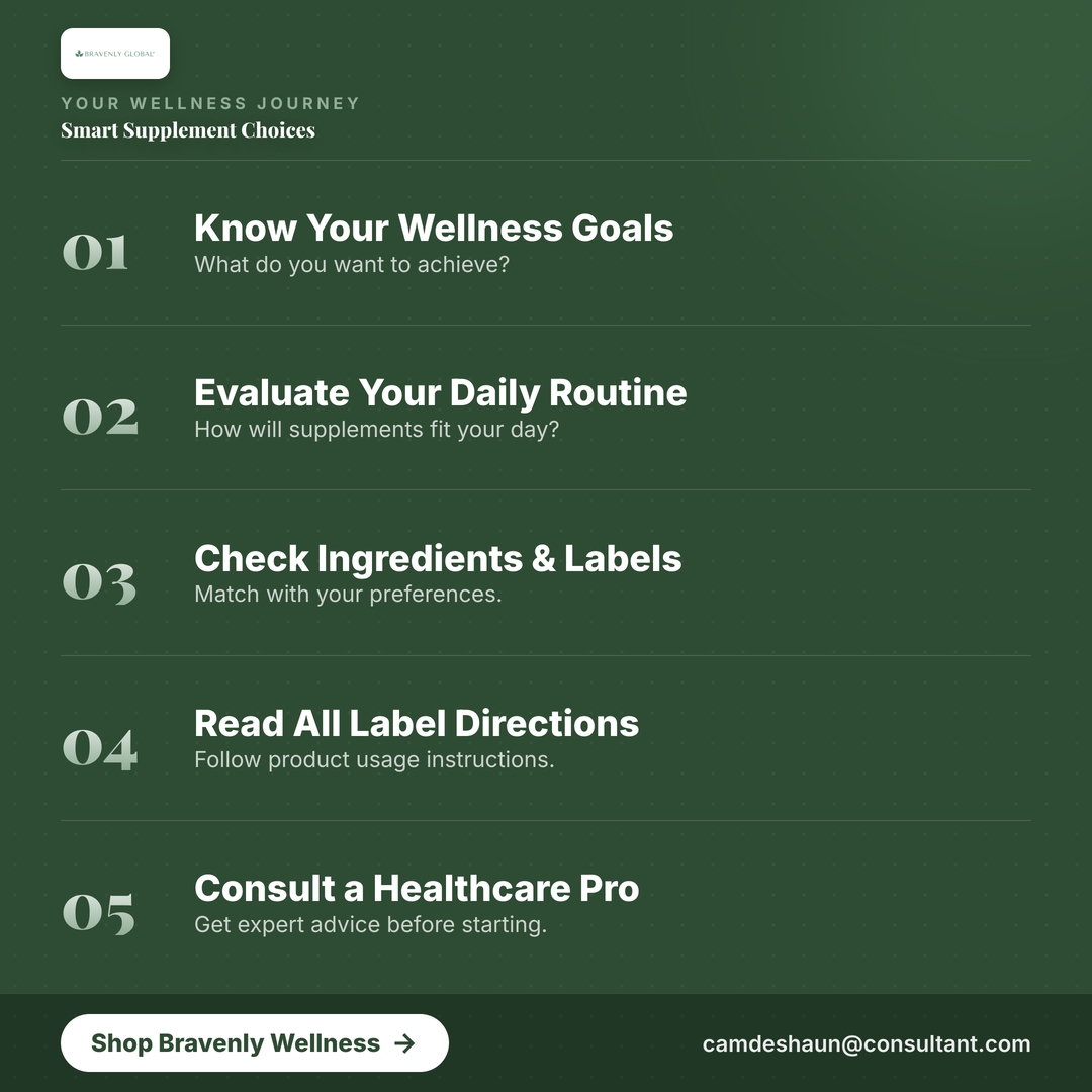Tee_Green2's tweet photo. Choose wellness products thoughtfully by reviewing your goals and label directions at https://t.co/95z2vvh1xH or camdeshaun@consultant.com. #WellnessEducation #Bravenly #InformedChoices #SupplementTips #HealthyRoutine #WellnessSupport https://t.co/Qmu8yLv3VP