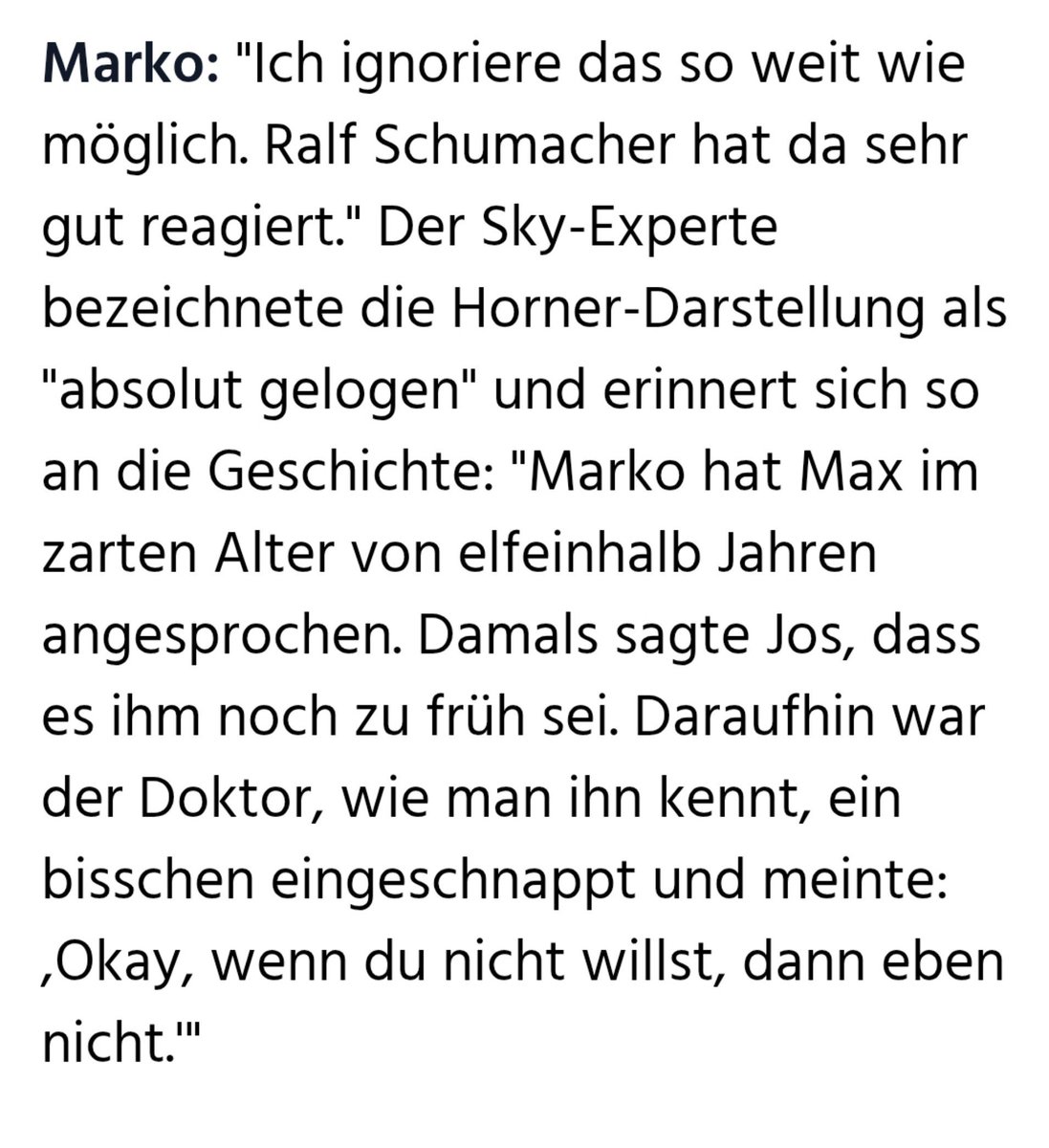 Shahab_NL's tweet photo. Y por cierto, que nunca les vengan a querer cambiar la historia: a Max quien lo fichó fue Helmut Marko. Él lo buscó cuando tenía apenas 11 años y fue quien hizo que llegara al programa de Red Bull.

Horner puede meterse sus mentiras por donde no les da la luz. https://t.co/XGjhFk02Ev