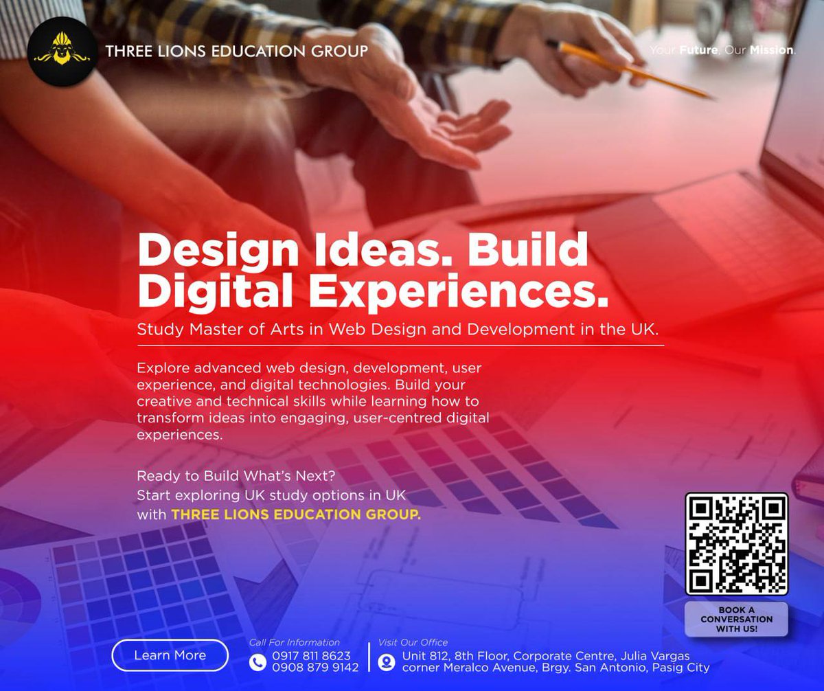 ThreeLionsVisaS's tweet photo. DESIGN THE EXPERIENCE. DEVELOP THE KNOWLEDGE.

The digital world begins with ideas, but great digital experiences are shaped by the way those ideas are designed, developed, and understood. https://t.co/revoejO17O