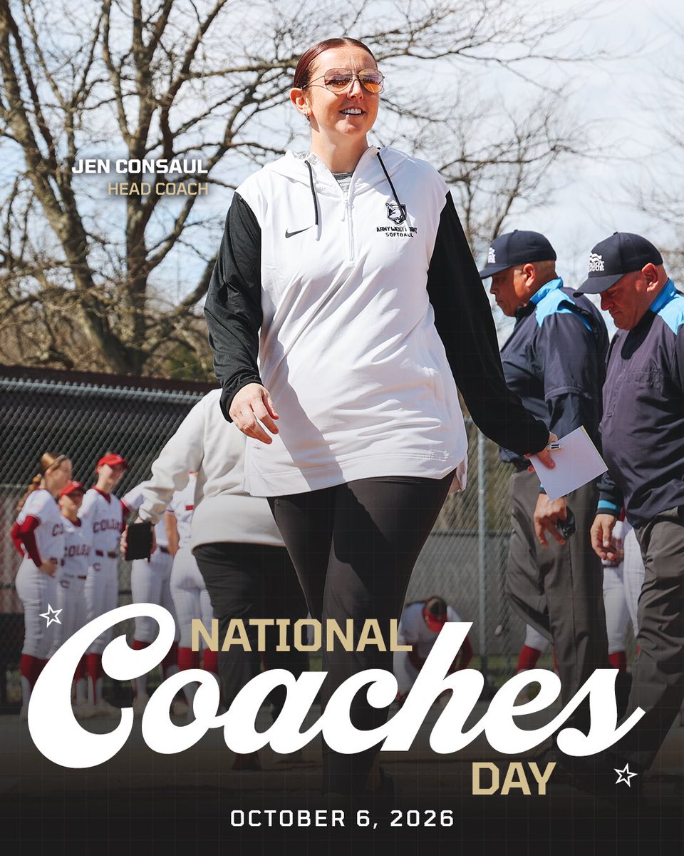 ArmyWP_Softball's tweet photo. Happy National Coaches Day to our amazing coaching staff! 🙌

Thank you for all that you do to help lead our program to where it is today!

#GoArmy https://t.co/r2NdED5Zuw