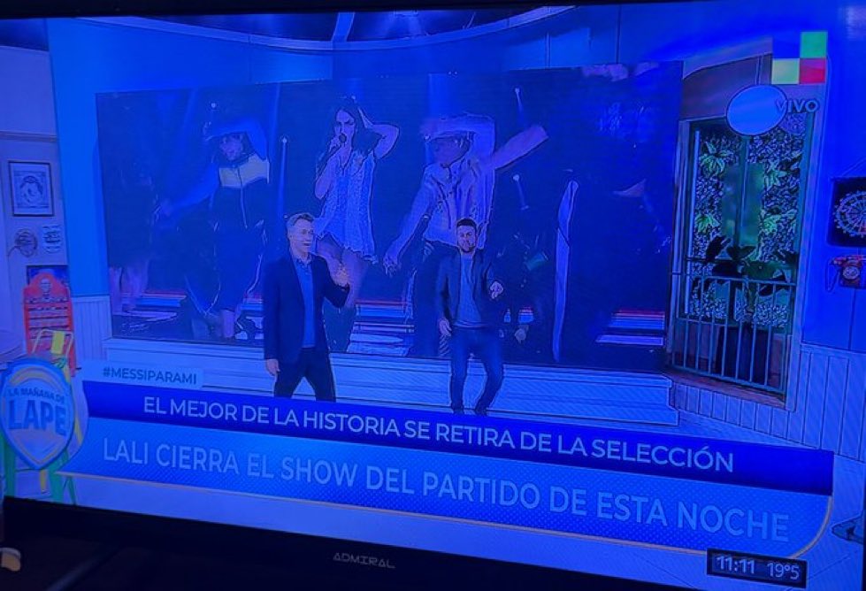 LaliDataOk's tweet photo. — Según rumores por parte de América Tv LALI es la encargada de cerrar el show del partido despedida de Messi esta noche! 👀 https://t.co/ArMHeQ5cDC