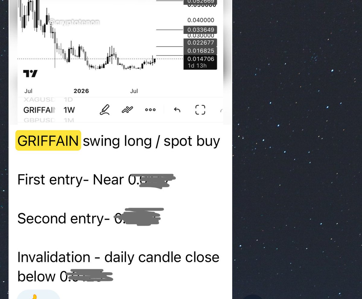 CryptoTenon's tweet photo. $griffain #griffain started 🚀
66% move so far from our entry
1650% with 25x leverage ✅ https://t.co/wf85zUxtnY