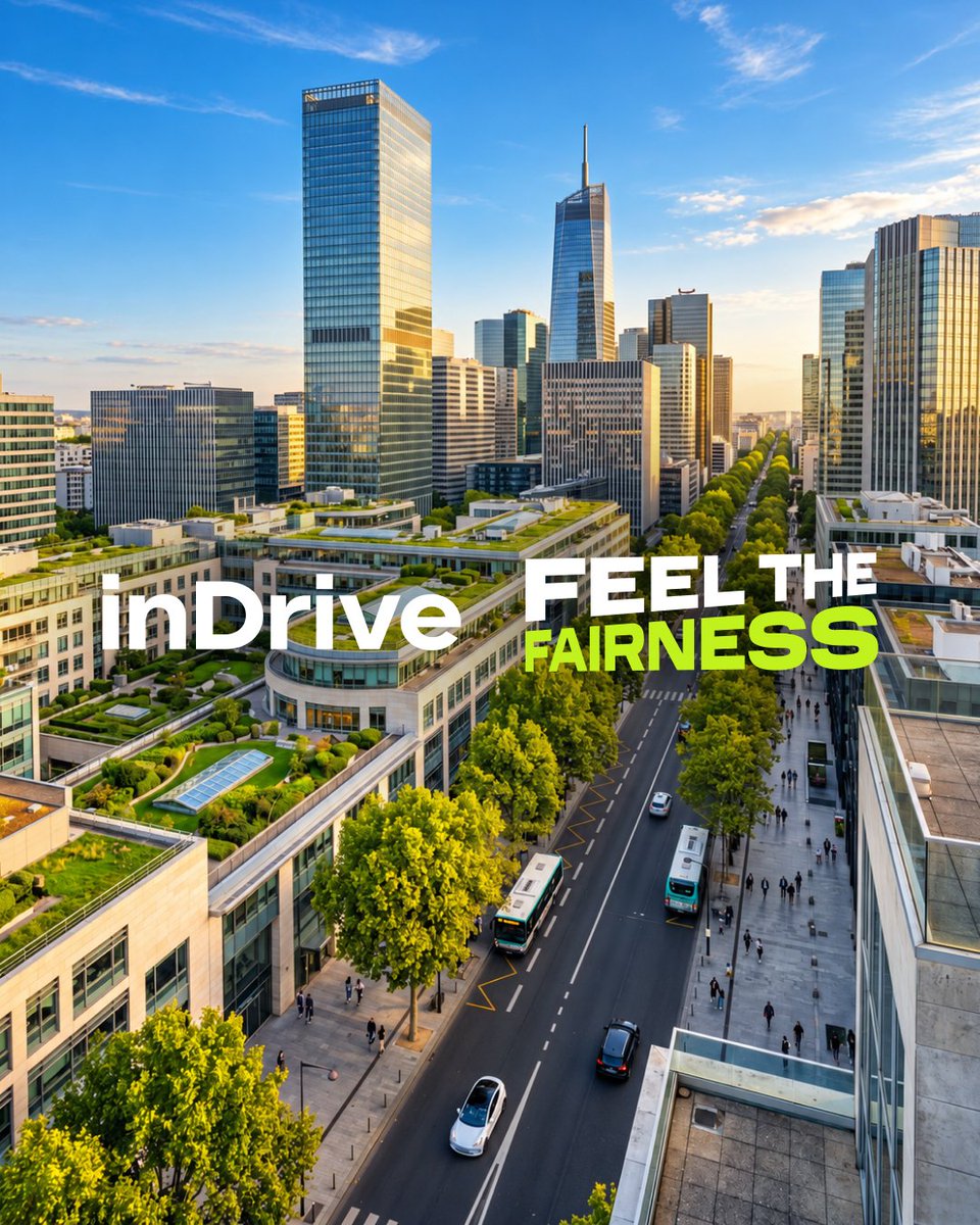inDrive's tweet photo. With most ride apps, the price is already decided for you.

But with inDrive, you name your price. The driver names theirs. You agree on a number that works for both of you, and off you go.

Because we know fairness isn’t just about the number. It’s about how you reached it, and how both people feel when the ride is done.

Two people. One agreement. Zero pressure on either side.

Feel the fairness 💚