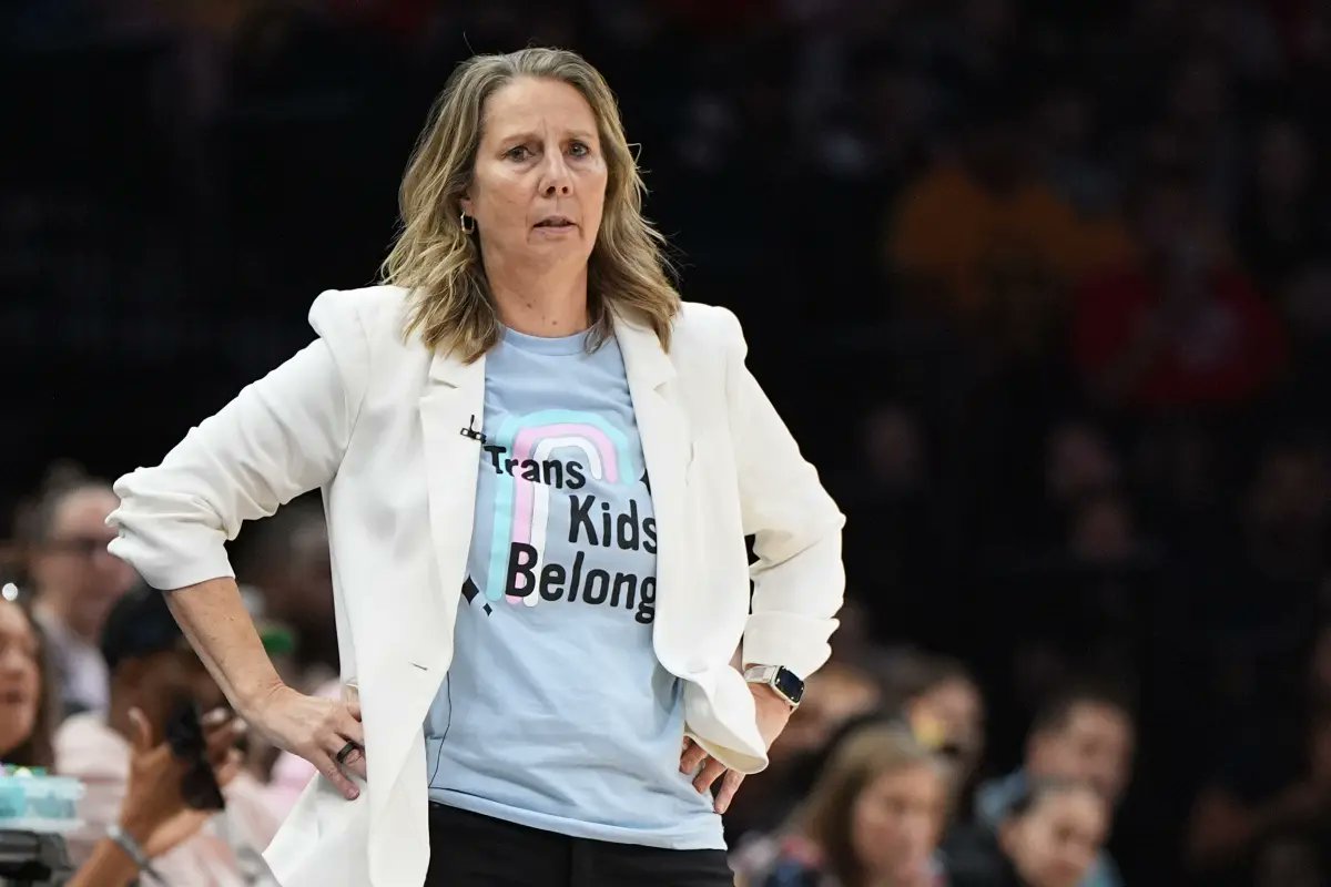 NormalcyMan's tweet photo. @nytimes @TheAthletic Is WNBA Head Coach Cheryl Reeve "too combustible" wearing this shirt? https://t.co/tlctEDTK9V