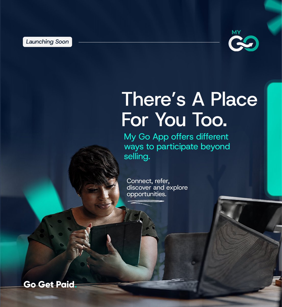 mygoappglobal's tweet photo. Not a seller? No problem.
The My Go App goes beyond buying and selling. Connect with others, refer friends, explore fresh opportunities, and earn along the way.
Launching soon..are you ready to Go Get Paid?
#MyGoApp #GoGetPaid #LaunchingSoon https://t.co/Jih3ocXWjG
