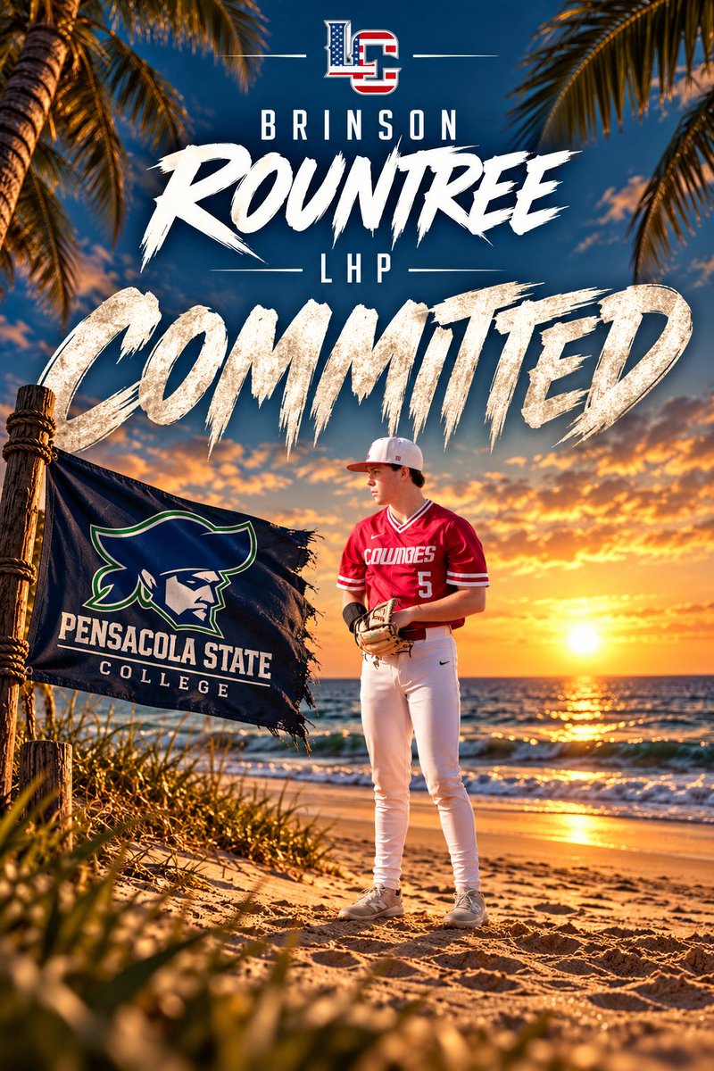 BPC_Recruits's tweet photo. 🔥Low Country Baseball wants to 
congratulate LHP Brinson Rountree on his commitment to Pensacola State College! 

He leads the league with an absurd K/9 = 22.50 https://t.co/IqwU6IxpOs
