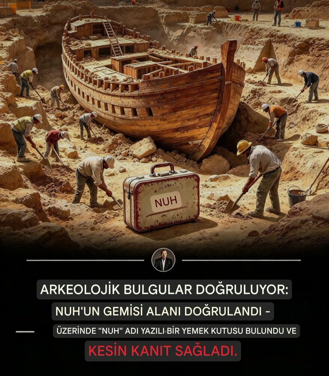 atekafa's tweet photo. Doğubeyazıttaki kazılarda Nuh'un yemek çantası ve Valizi bulunmuş diyorlar. Böyle haberlere hazır mısınız?!!🤣😂👇✍️ https://t.co/MO4zi0DsxJ