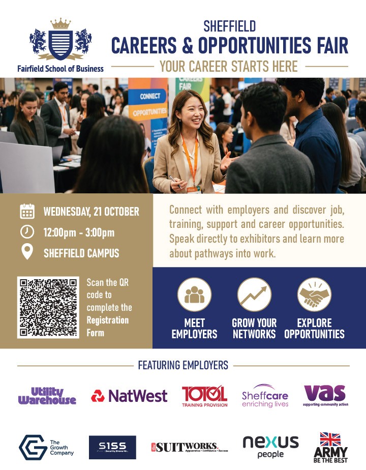 FSBSOCIAL's tweet photo. Don’t miss your next opportunity.
Come along to FSB’s Careers &amp; Opportunities Fairs and meet employers who are looking for talented people like you.
📍 Sheffield: Wednesday 21 October, 12pm–3pm
📍 Croydon: Wednesday 28 October, 12pm–3pm
📍 Leicester: Tuesday 10 November, 12pm–3pm https://t.co/KTQibptPwV