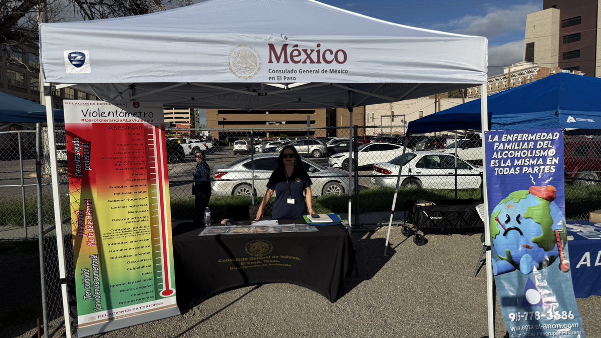 ConsulmexElPaso's tweet photo. ¡Todo listo para recibirlos en la XXVI #SemanaBinacionalDeSalud! 🩺💚

¡#AcércateAlConsulado! Te esperamos hasta las 12:00 p. m. con vacunas, servicios de salud, información sobre los programas disponibles en la región y actividades para toda la familia

 ¡Tu salud nos une! https://t.co/BLABIwKKfl