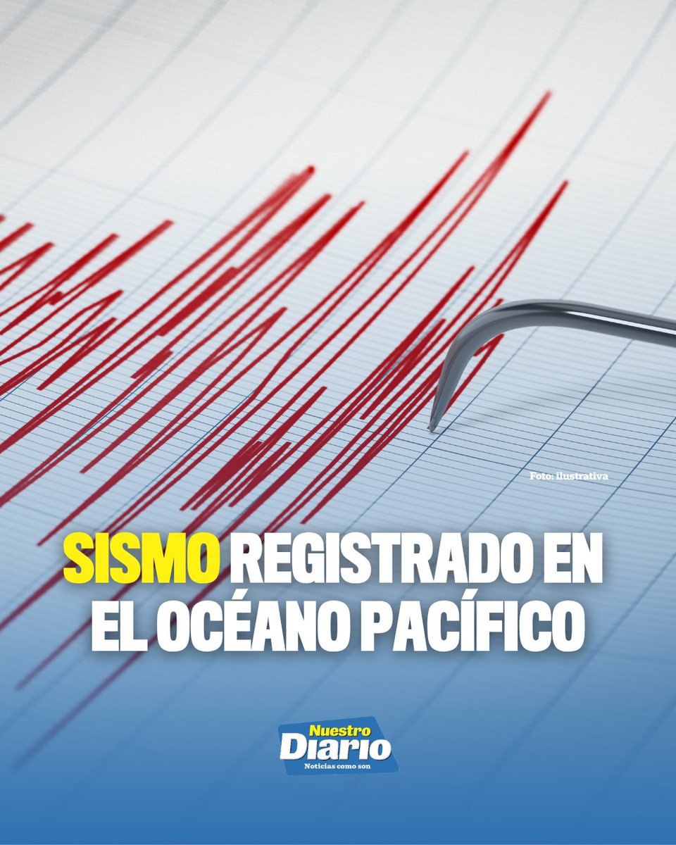 ⚠️ SISMO EN EL OCÉANO PACÍFICO ⚠️ El INSIVUMEH informó sobre un temblor de magnitud 4.0 con epicentro en el océano Pacífico, en costas de El Salvador. El fen…