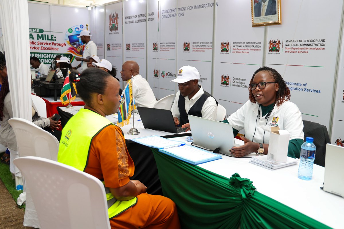 C_ServicesKE's tweet photo. Karibuni Uhuru Park! 🇰🇪

Customer Service Week celebrations are ongoing, and our teams from @Sajili_IDKe , @crs_kenya , @ImmigrationDept , @IPRS_KE  and @Serv_BilaStress  are on hand to welcome you to our booths.

In line with this year’s theme, “Extra Mile: Transforming Public Service Through Customer Service Excellence,” we are going the extra mile to answer your questions, guide you on our services and listen to your feedback.

Visit our booths today. We are here to serve you!

#CustomerServiceWeek2026 #ExtraMile