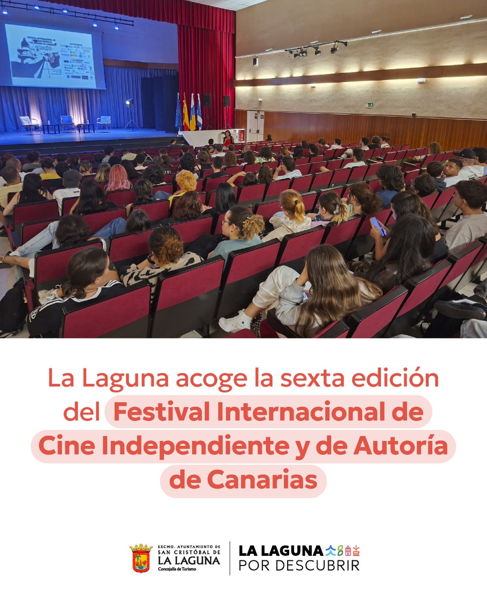 Turismo_LL's tweet photo. Desde la concejalía de Turismo colaboramos con la sexta edición del Festival Internacional de Cine Independiente y de Autoría de Canarias (FICINDIE) 📹

✔ Del 1 al 31 de octubre, el festival reúne 19 películas a concurso. 

#LaLagunaPorDescubrir #TurismoLaLaguna #FICINDIE https://t.co/moHv7xpwy8