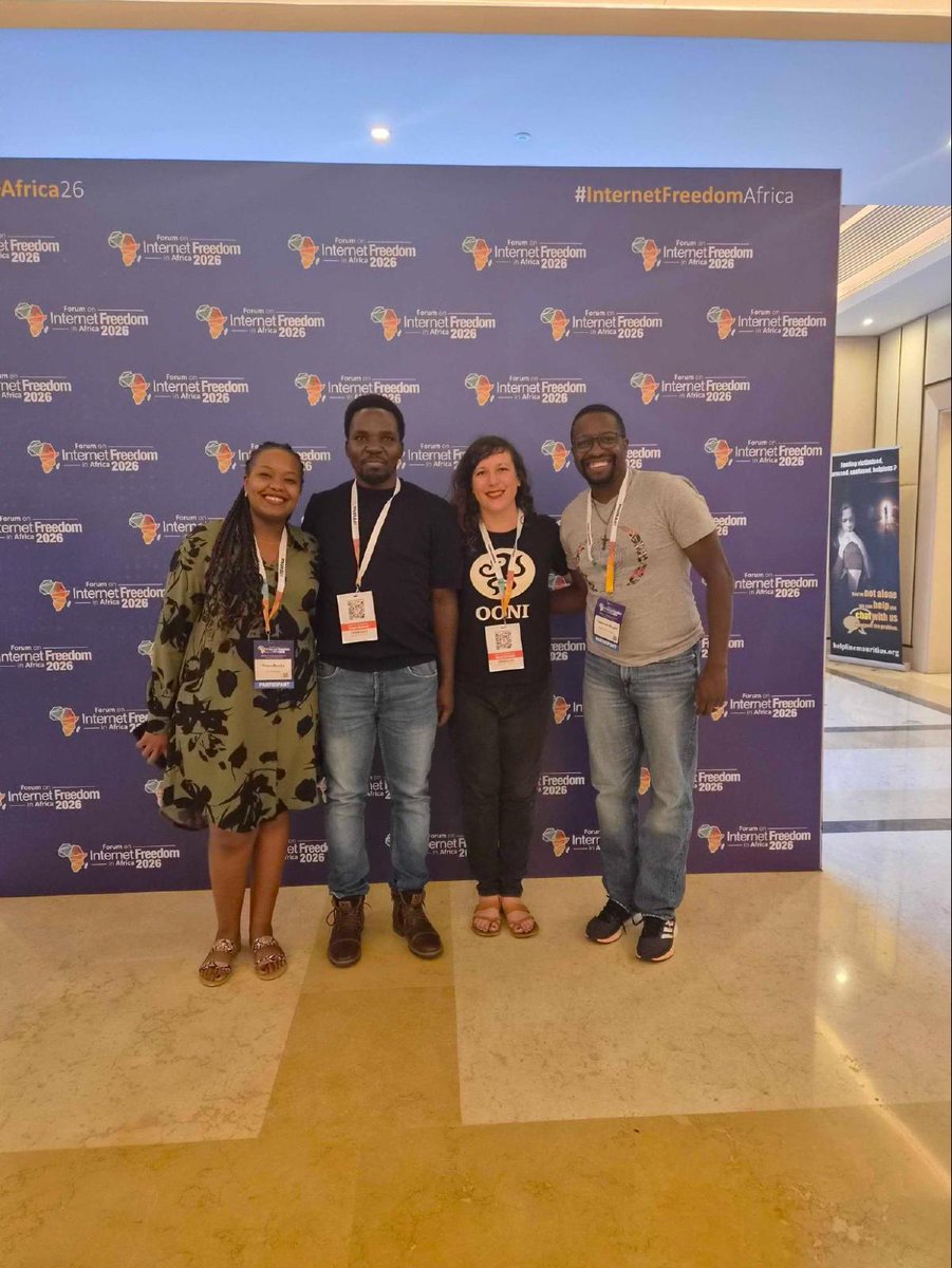 OpenObservatory's tweet photo. Last week, we had the opportunity to participate in #FIFAfrica26, one of Africa's leading digital rights conferences. ✨

We've just published a blog post sharing our experience: https://t.co/n1cSMBwAlI 🐙

Warm thanks to @cipesaug and to everyone who made this important event possible! ♥️

#InternetFreedomAfrica