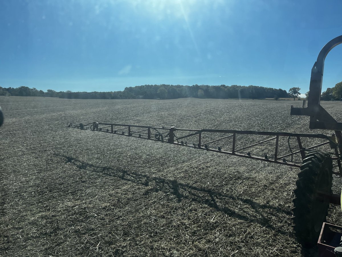 AdamJPfeffer's tweet photo. Beautiful morning to try something else new this year.  Wheat is about 1/2” from cracking through planted 6 days ago.  @Bayer4CropsCA https://t.co/BU5kDcd5SC