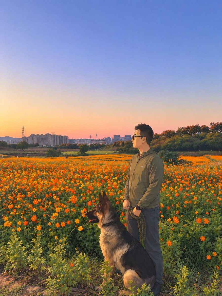 enochu12's tweet photo. 十一收尾，在麦田咖啡追了一场夕阳，花海落日拍个不停。

大家都说义乌是搞钱之都，其实这里的生活气也足的。除了商贸城，副食品、水果和农贸市场也是大规模，物价不高。前几年连喝两年西芹汁，品质很好的云南鲜西芹，在农贸市场最低曾经以 1 块/斤就可以买到。 https://t.co/EAXJxQTErN
