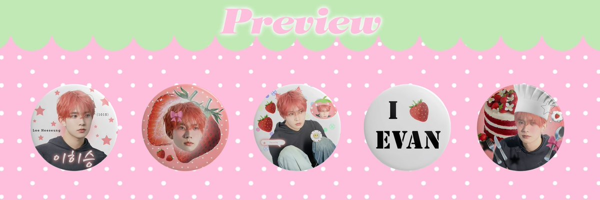 HappinessYena's tweet photo. 제가 만든 이희승 배지˵＞𖥦＜˵🍓🎀
#Evan #Heeseung  #이히승 https://t.co/STwq01zEfo