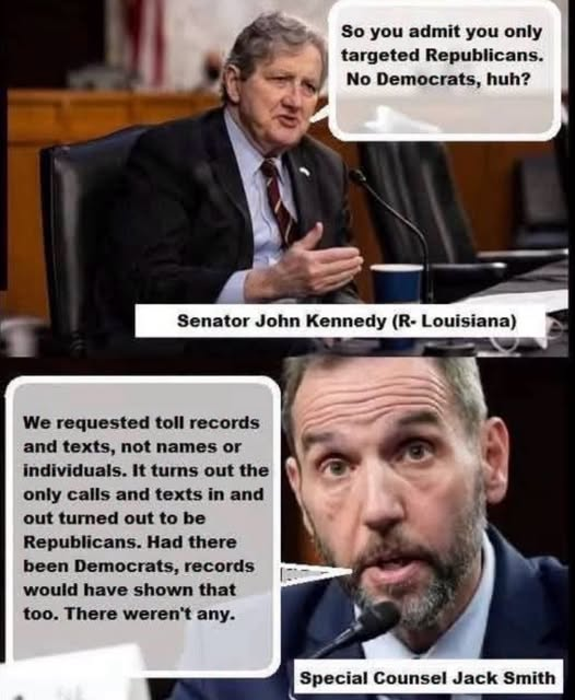 JamesTate121's tweet photo. Jack Smith wasn't investigating Democrats because Democrats did not attack the U.S. Capitol. https://t.co/hcK9nsdpAV