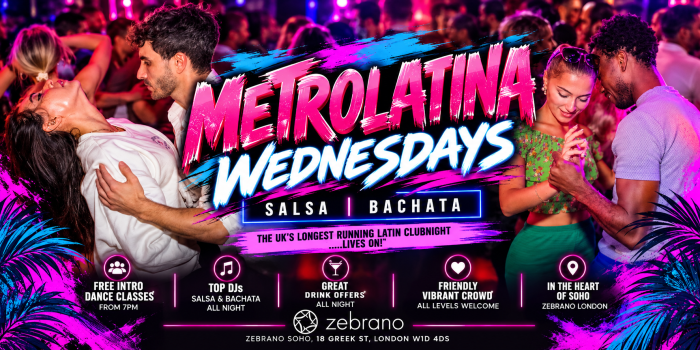 Bar_Salsa's tweet photo. #FREE INTO CLASS 7PM @ZebranoBars #Soho
All levels of #salsa & #Bachata 7.30pm
Clubbing from 9.30pm till L8
Dedicated #salsa / #bachata rooms till 11pm, then mixed party #happyhour #cocktails £7 #party #wednesdays https://t.co/454WjOlitE https://t.co/Rvi7jbc9oO