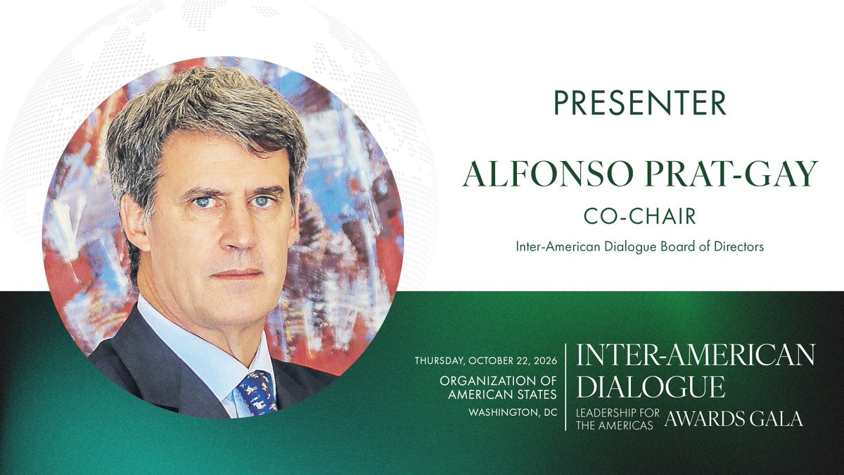 The_Dialogue's tweet photo. Co-Chair of The Dialogue's Board @alfonsopratgay, will introduce President @SantiPenap of Paraguay as keynote speaker at the 2026 Leadership for the Americas Awards Gala.

Join the Dialogue Oct 22 in Washington, DC: https://t.co/LpAtNxCLuL

#DialogueLeaders https://t.co/h000QzPWCt